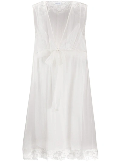 La Perla Clea Cotton Short Nightgown In White