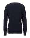 Zanone Sweaters In Dark Blue