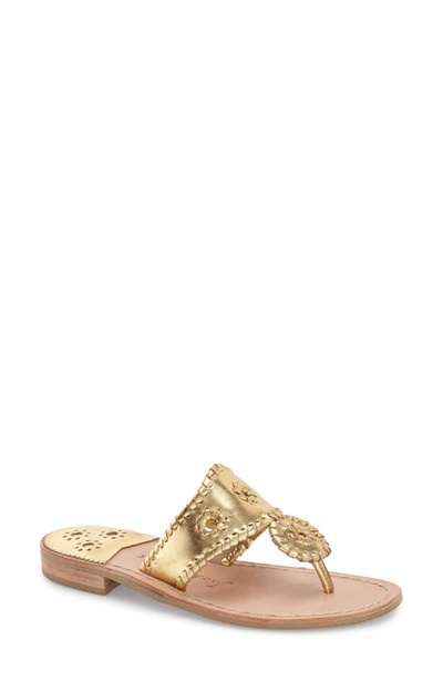 Jack Rogers Women's Jacks Flat Sandals In Gold