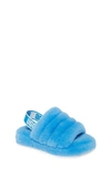 Ugg Kids' Girl's  Fluff Yeah Slide Sandal In Neon Blue