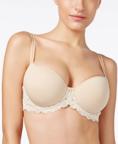 Gucci Embrace Lace Contour Bra 853191 In Naturally Nude/ivory- Nude 01