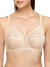 Gucci Visual Effects Wire-free Minimizer Bra 852210 In Sand- Nude 01