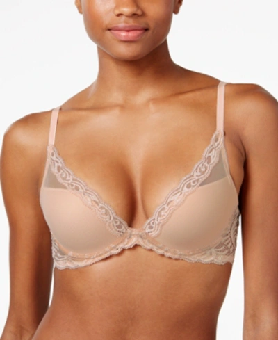 Gucci Feathers Lace Bra 730023 In Cameo Rose- Nude 01