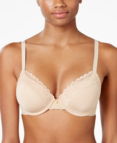 Natori Hidden Glamour Full Fit Contour Underwire Bra 736044 In Cafe