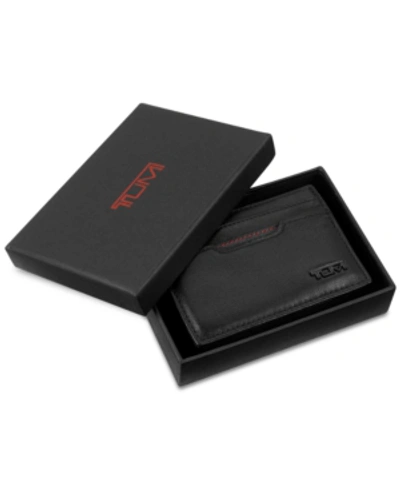 Gucci Men's Leather Money Clip Card Case In Black