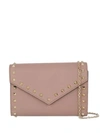 Valentino Garavani Rockstud Wallet On Chain In Pink