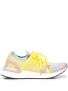 Adidas By Stella Mccartney Ultraboost 20 Rubber-trimmed Stretch-jacquard Sneakers In Yellow