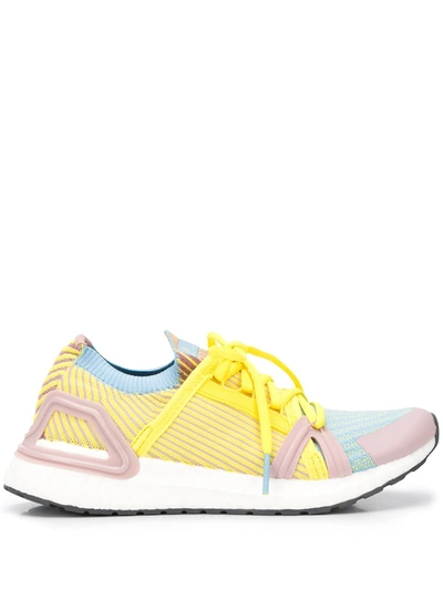 Adidas By Stella Mccartney Ultraboost 20 Rubber-trimmed Stretch-jacquard Sneakers In Yellow