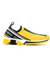 Dolce & Gabbana Branded Sorrento Sneakers In Yellow