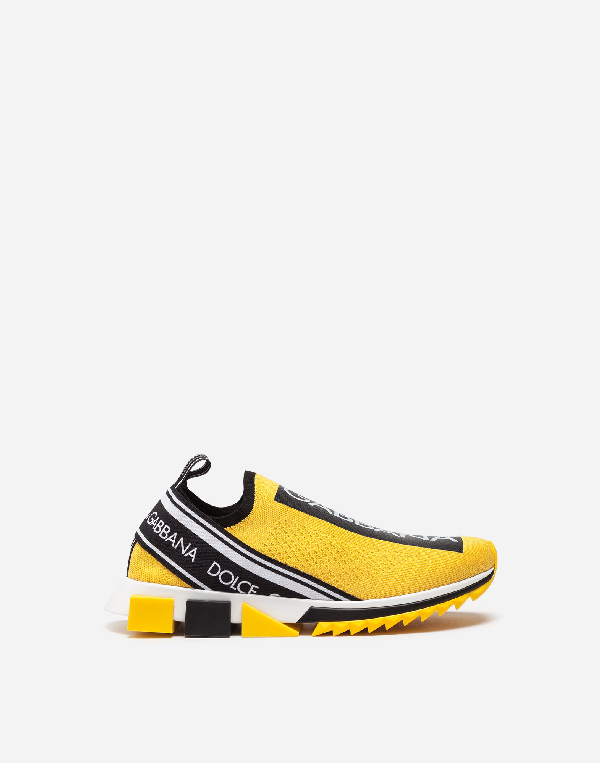 dolce and gabbana yellow and black sneakers