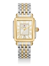 Michele Women's Deco Madison Diamond & Two-tone Stainless Steel Bracelet Watch