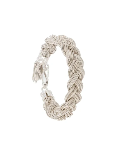 Emanuele Bicocchi Woven Strap Bracelet In White