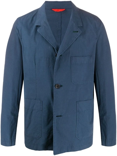 Ps By Paul Smith Chore Single-breasted Blazer In Blue