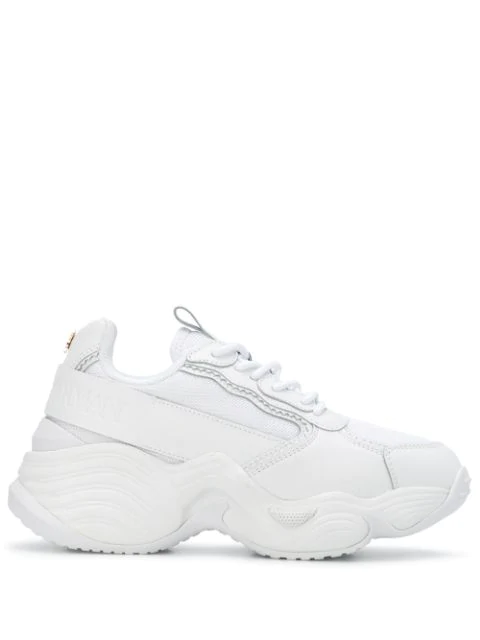 emporio armani mesh sneakers with contrasting details