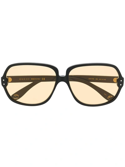 Gucci Navigator-frame Sunglasses In Black