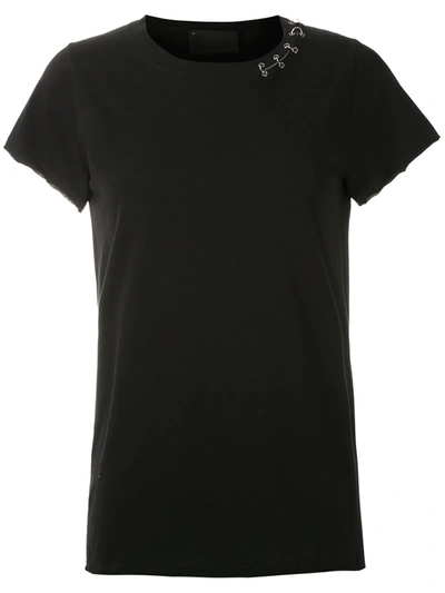 Andrea Bogosian Rouge Eyelet-embellished Cotton T-shirt In Black
