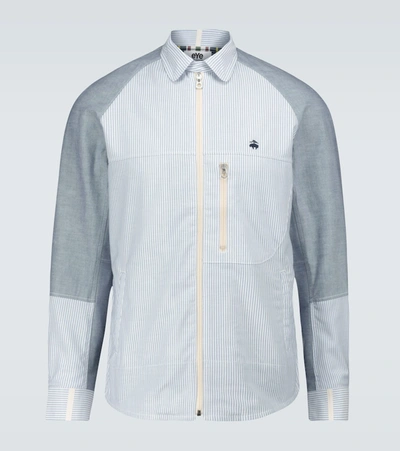 Junya Watanabe Man X Brooks Brothers Zipped Shirt In Multicoloured