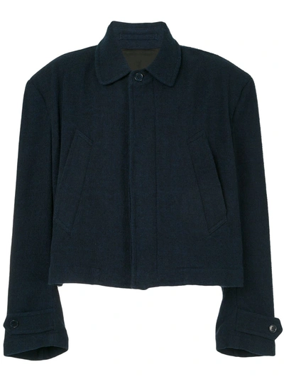 Hed Mayner Boxy-fit Button-up Jacket In Blue
