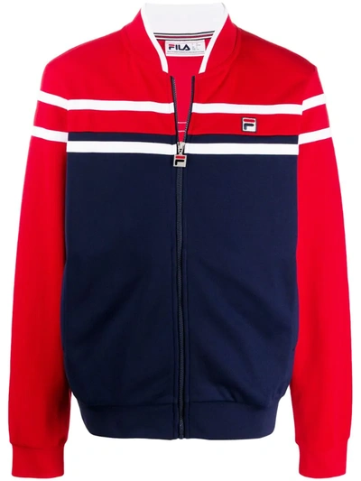 Fila Naso Colour Block Jacket In Blue