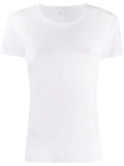 Sunspel Sea Island Crew Neck T-shirt In White