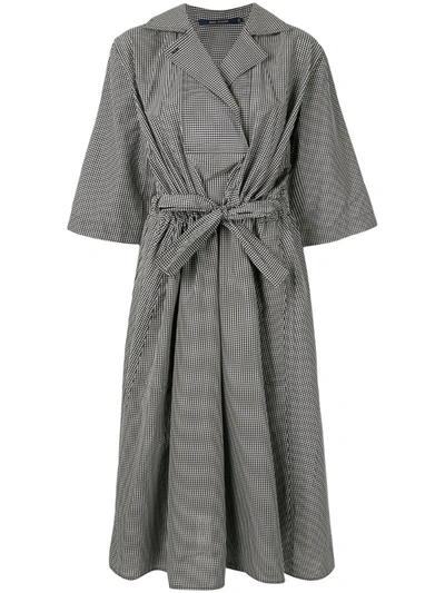 Sofie D'hoore Dijou Gingham Shirt Dress In Black