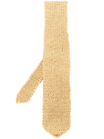 Pre-owned Gianfranco Ferre Knitted Tie In Neutrals