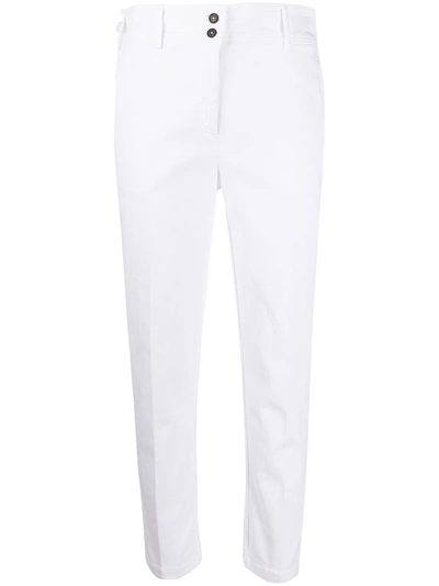 N°21 Cropped Slim Trousers In White