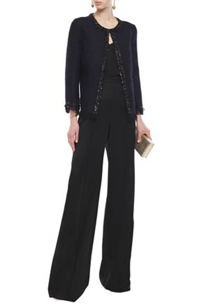 Andrew Gn Wool-twill Flared Pants In Black