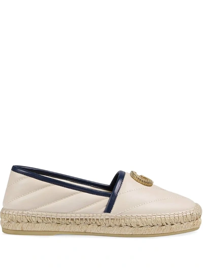 Gucci Women's Matelassé Espadrille In White | ModeSens