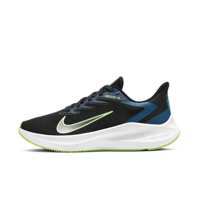 Nike Air Zoom Winflo 7 Women's Running Shoe (black) - Clearance Sale In Black,valerian Blue,vapor Green