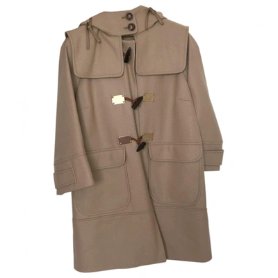 Pre-owned Pinko Cashmere Dufflecoat In Camel