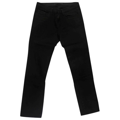 Pre-owned J Brand Straight Pants In Black