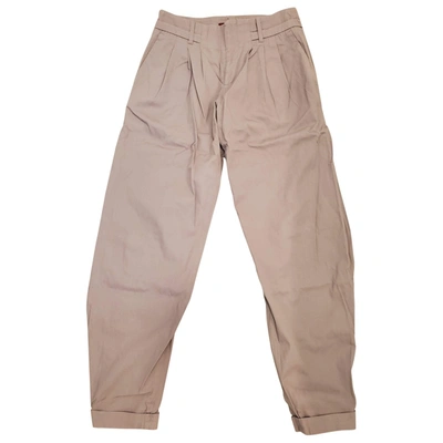 Pre-owned Comptoir Des Cotonniers Carot Pants In Anthracite
