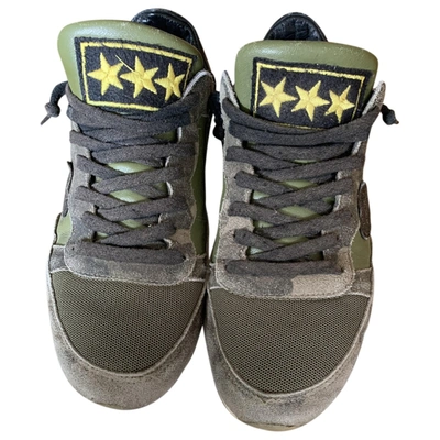 Pre-owned Philippe Model Trainers In Green