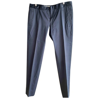 Pre-owned Z Zegna Trousers In Blue