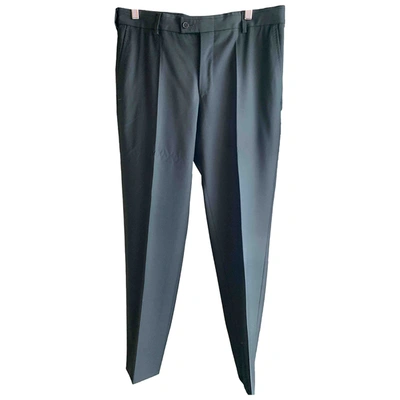 Pre-owned Z Zegna Trousers In Black