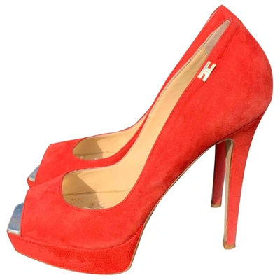 Pre-owned Elisabetta Franchi Sandals In Red