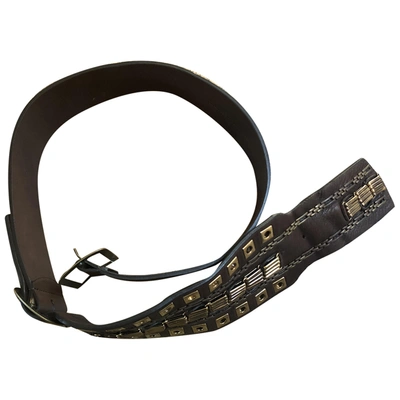 Pre-owned Ermanno Scervino Leather Belt In Brown