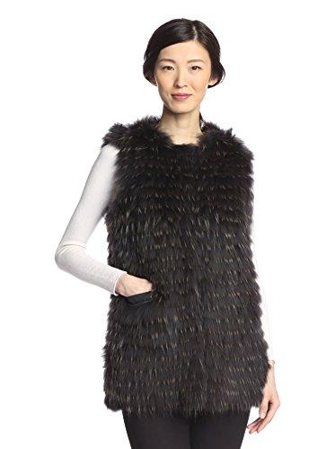 moncler fur vest