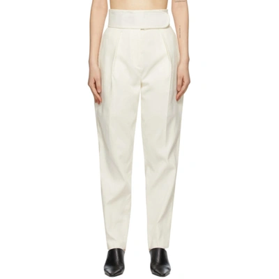 We11 Done We11done White Linen Trousers