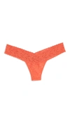 Hanky Panky Signature Lace Low Rise Thong In Orange