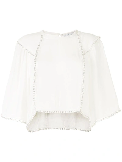 Iro Ofi Eyelet-detailing Top In White