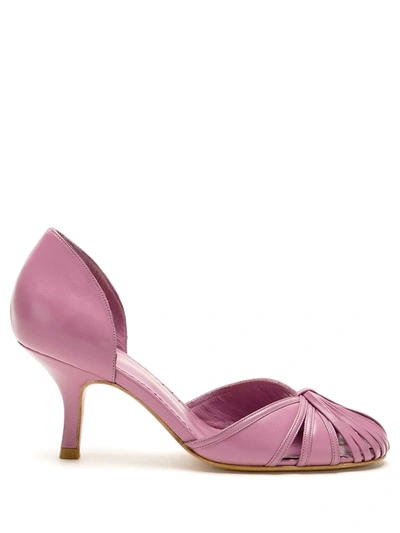 Sarah Chofakian Sarah Leather Pumps In Purple