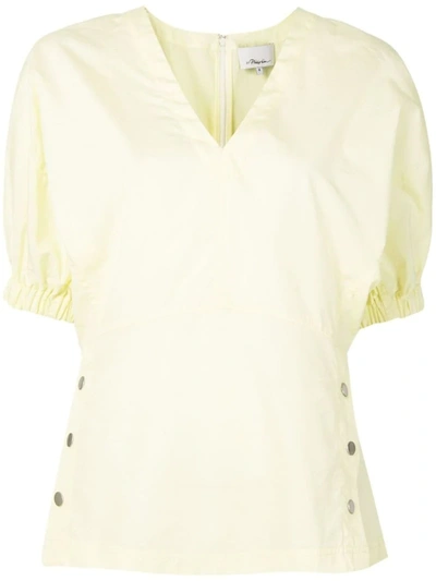 3.1 Phillip Lim / フィリップ リム Side Stud Blouse In Yellow