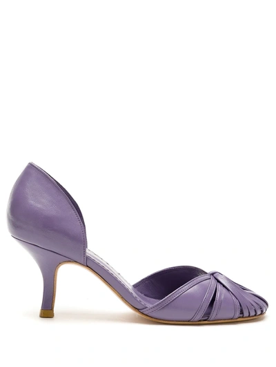 Sarah Chofakian Sarah Leather Pumps In Purple