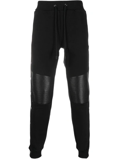 Philipp Plein Quilted Patches Track Trousers In Black