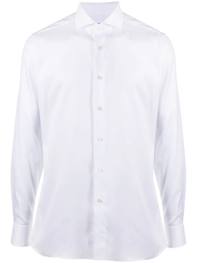 Xacus Button-up Cotton Shirt In White