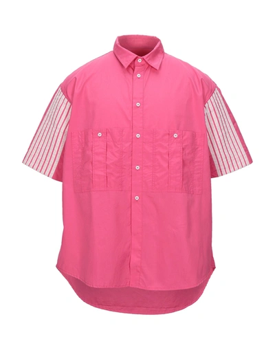 Dima Leu Solid Color Shirt In Fuchsia