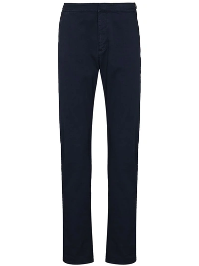 Orlebar Brown Campbell Cotton Trousers In Blue