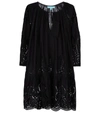 Melissa Odabash Ashley Broderie Anglaise Kaftan Dress In Black Fan